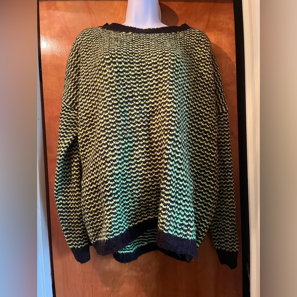 Neon yellow oversized sweater